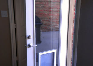 built in doggie door