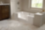 “Senior-friendly bathtub with non-slip coating installed by Steady Step Bath of Cleveland”