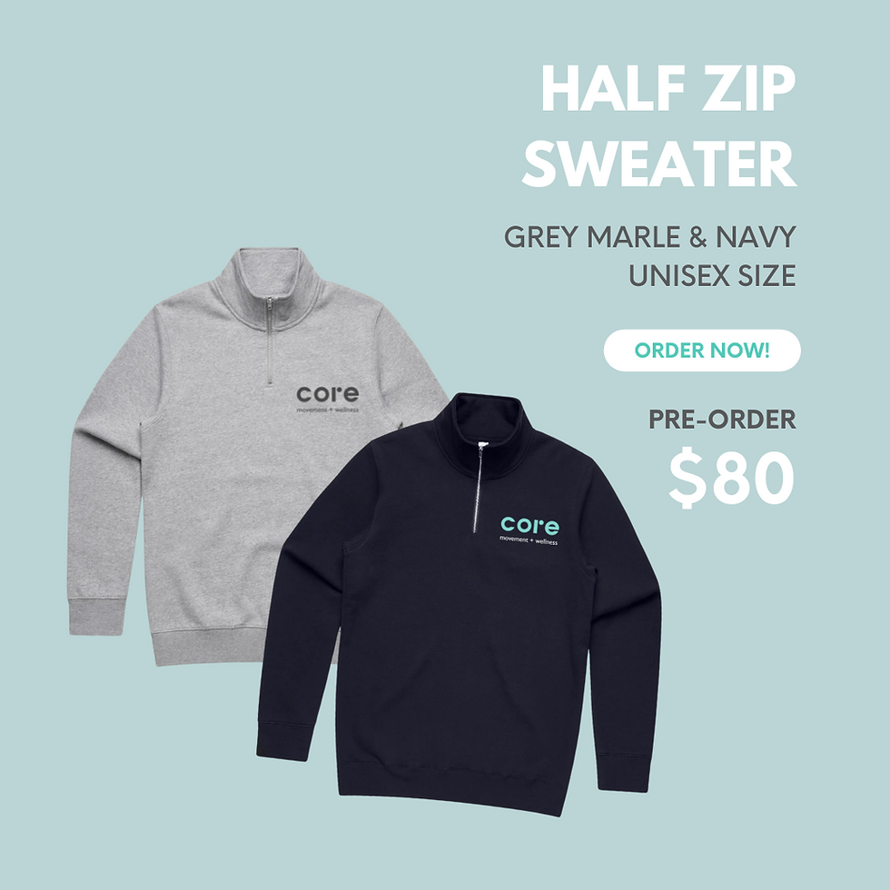 Core Movement & Wellness Half Zip Sweaters