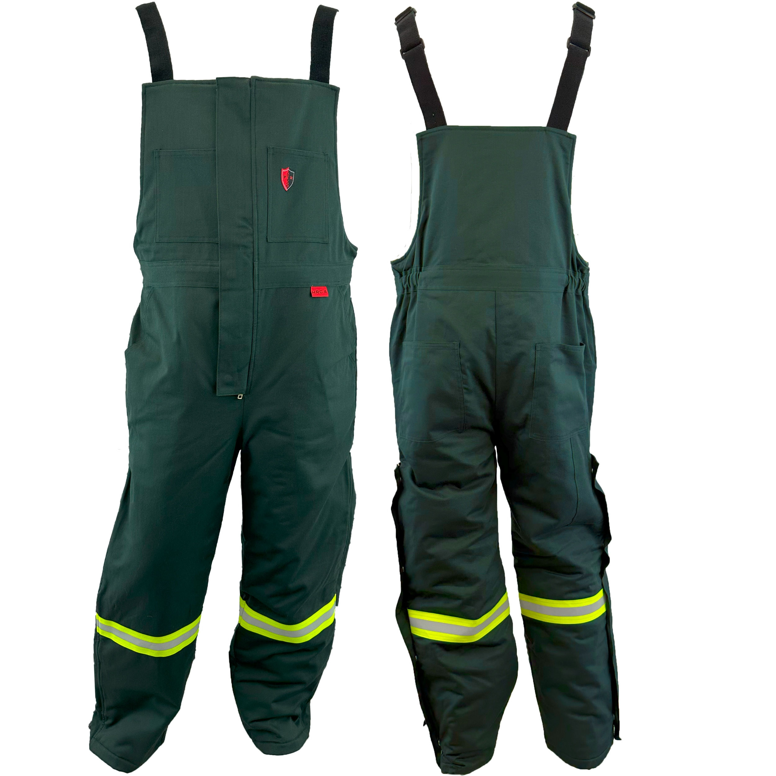 FR Winter Bibs 2" Striping - Green