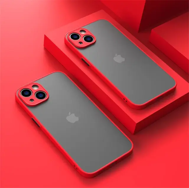 Thumbnail: Shockproof Armor Matte Case For iPhone 11 12 13 14 Pro Max Mini XR XS X 7 8 Plus