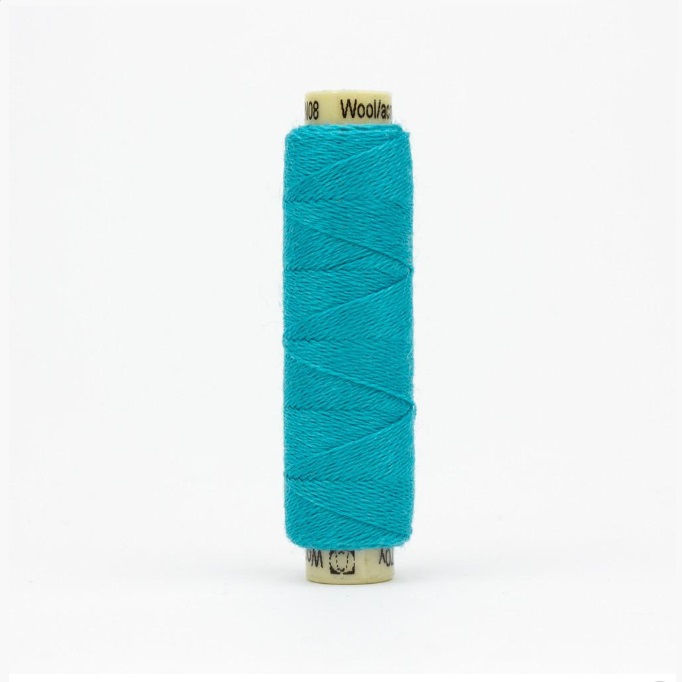 Wonderfil Ellana Wool Thread Turquoise EN08 Sue Spargo