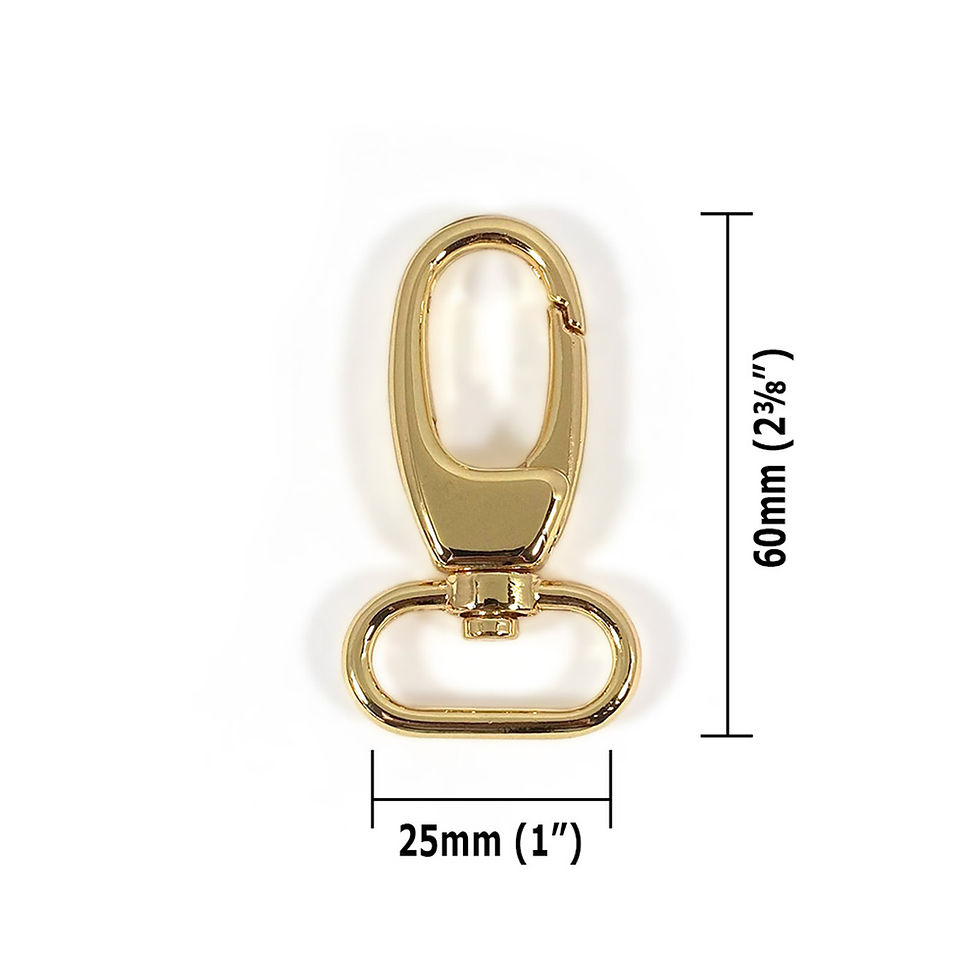 Thumbnail: Swivel Snap Hook 25mm (1") 2pk light gold