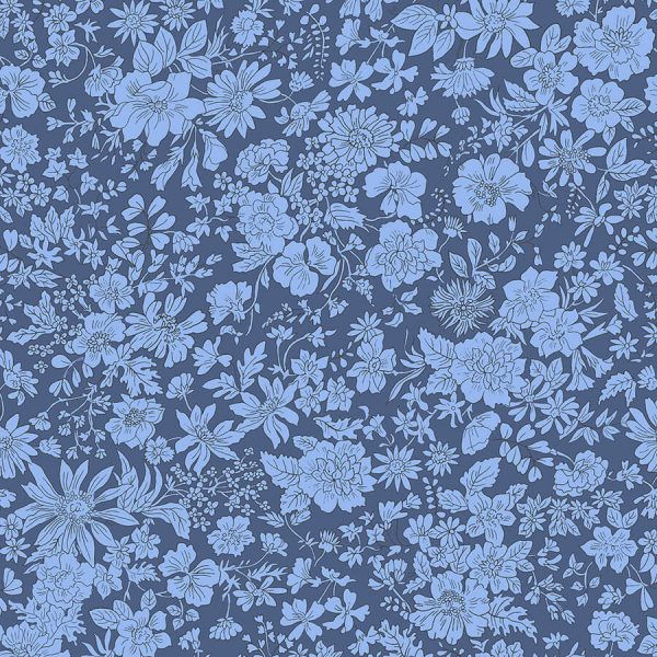 Liberty Emily Belle Ultramarine Fabric 6442A