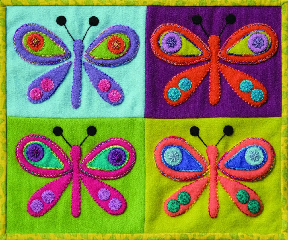 Sue Spargo Butterfly Pre-Cut Wool Felt Applique Pack