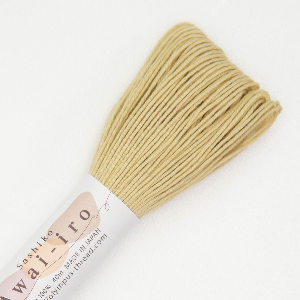 Awai-iro Sashiko Thread Mellow Yellow 40m