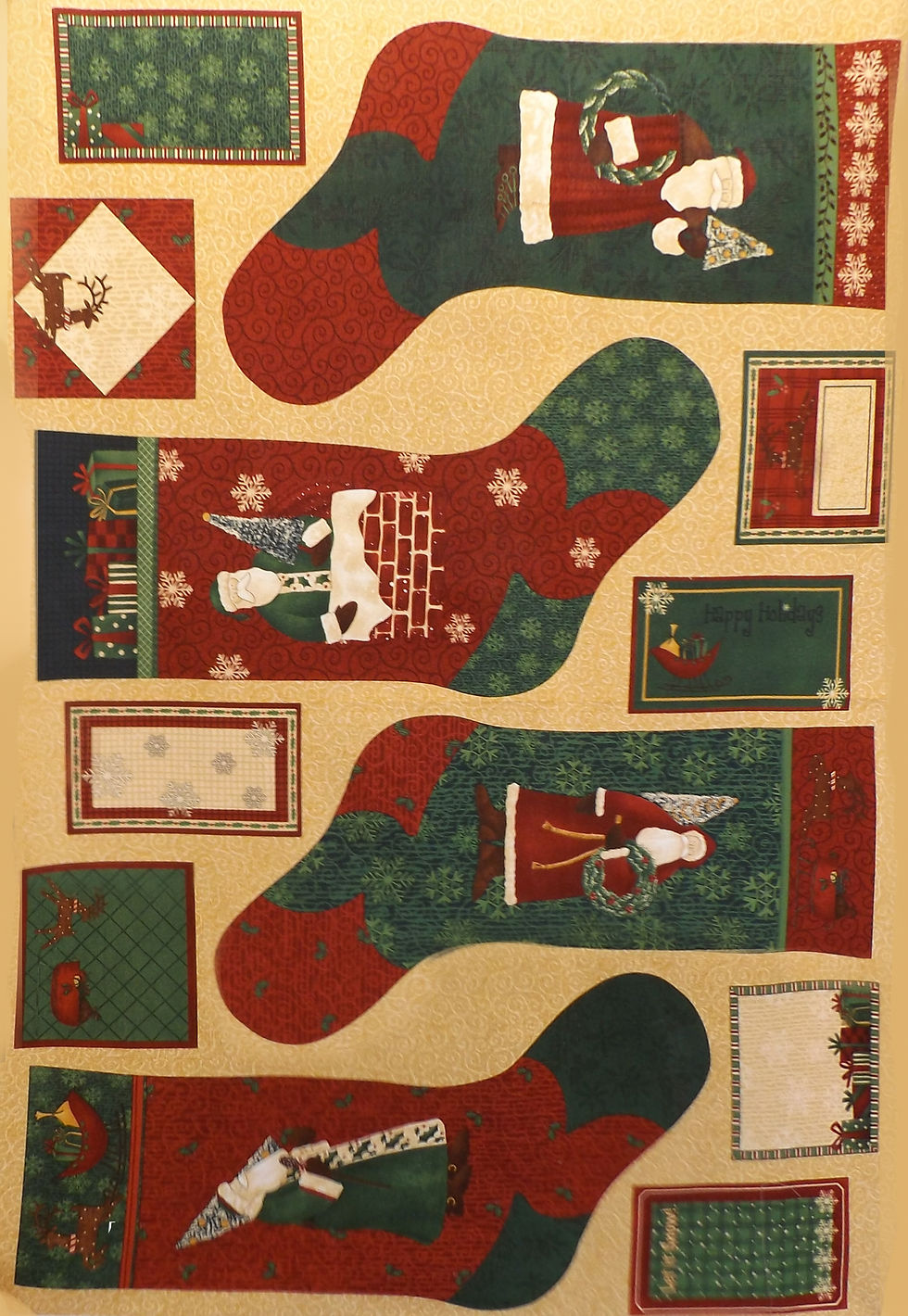 Elegant Santas Debbie Mumm Stockings Panel 67327-237