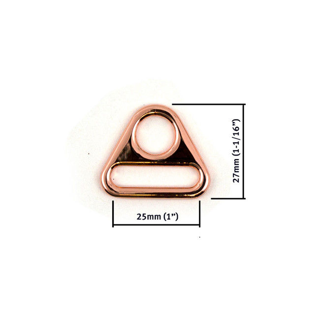 Thumbnail: Triangular Ring 25mm (1") 2pk rose gold