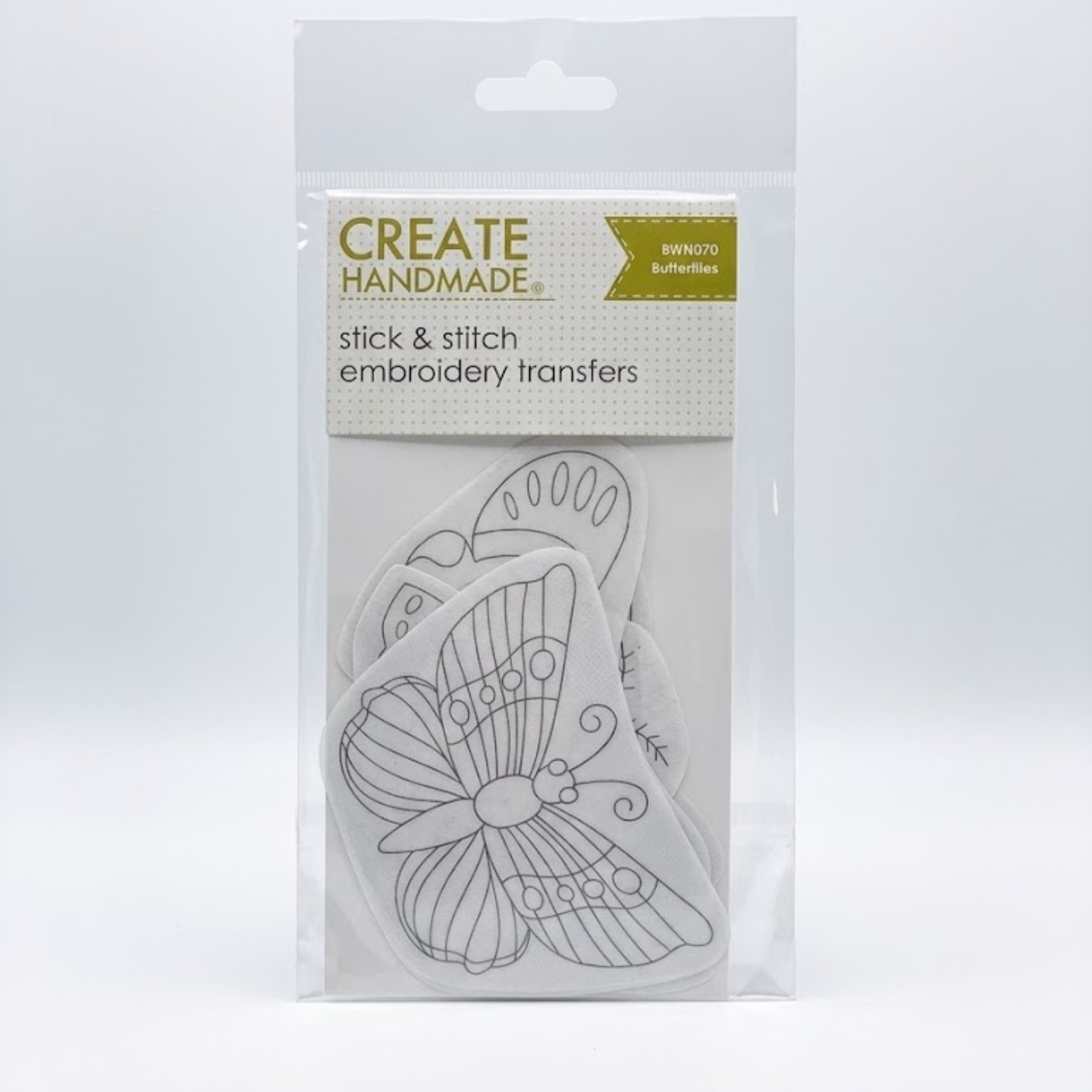 Stick and Stitch Embroidery Transfers Butterflies by Create Handmade