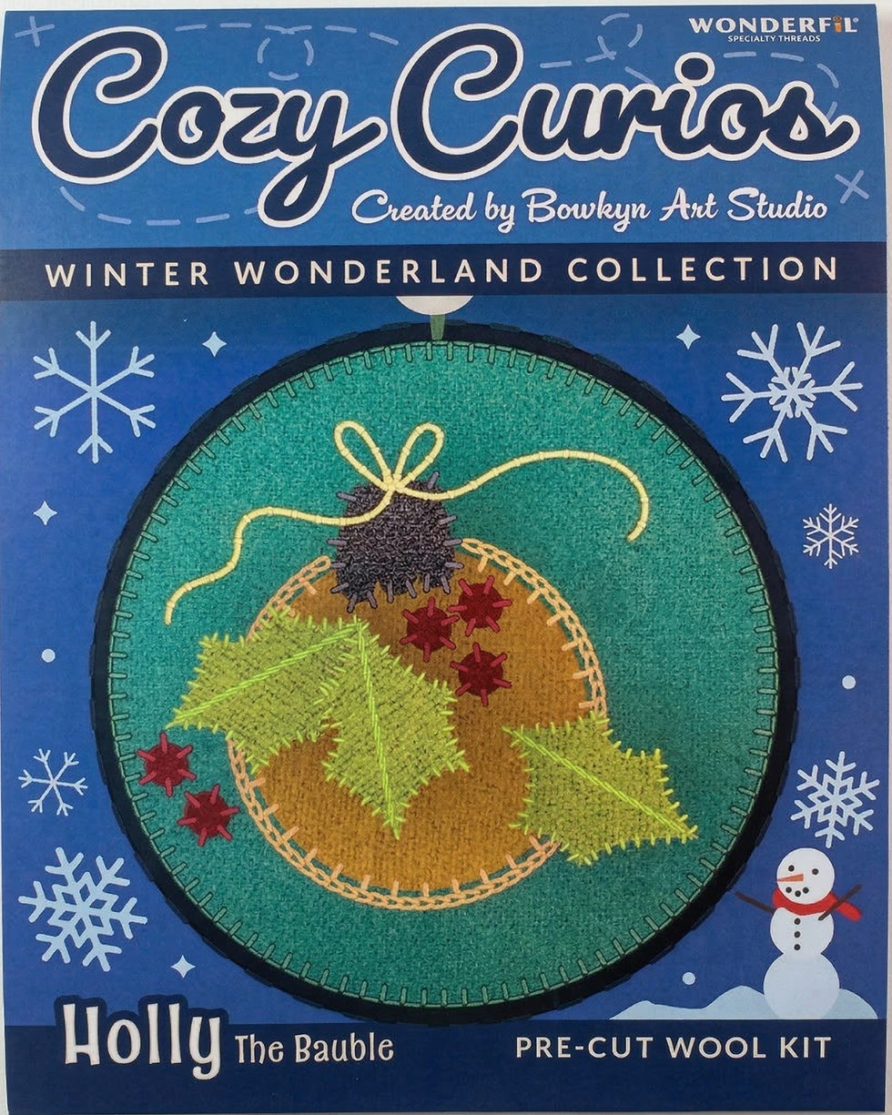 Holly The Bauble: Cozy Curios Pre-cut Wool Kit by Bowkyn Art Studio cover
