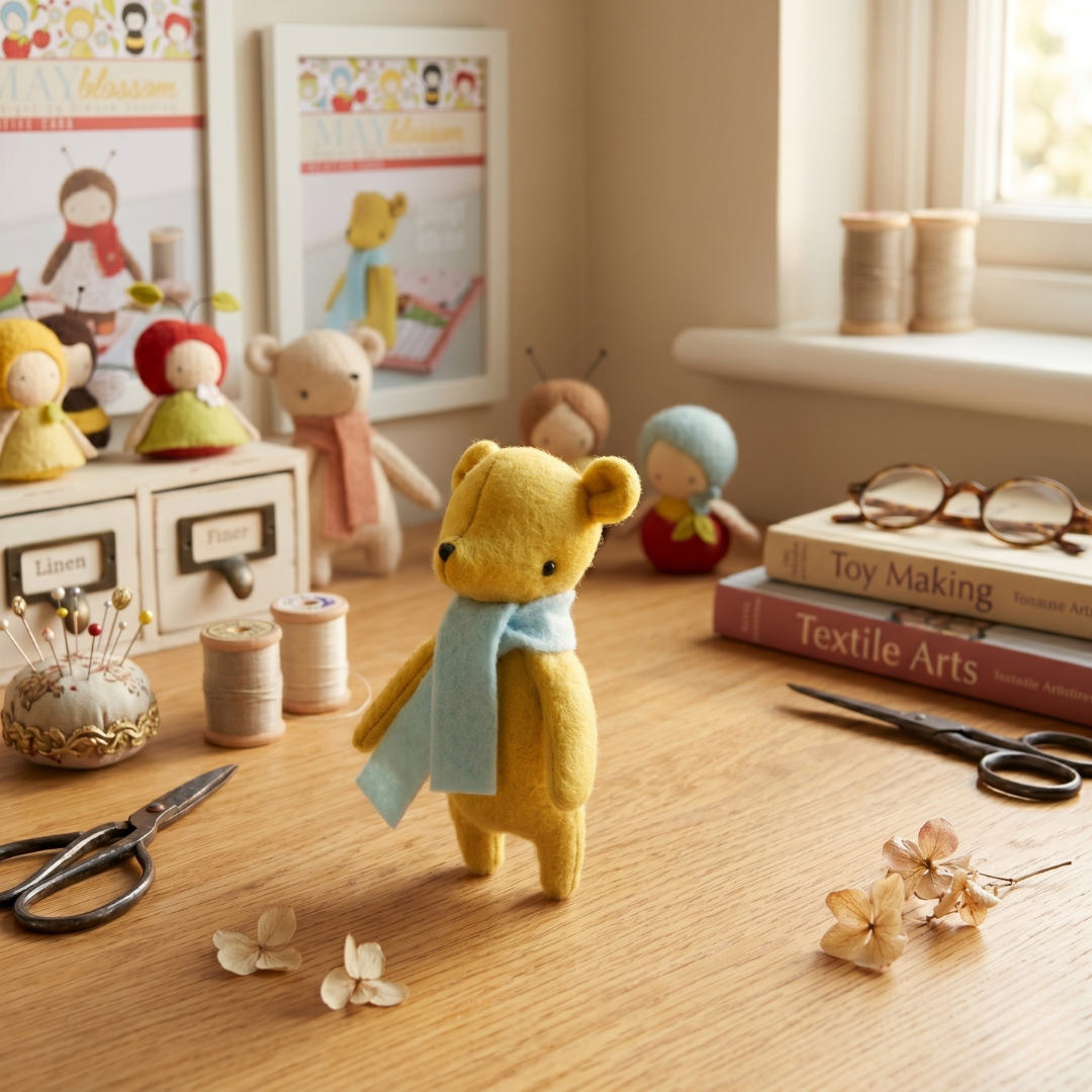 Goodnight Little Bear Wool Felt Toy Kit