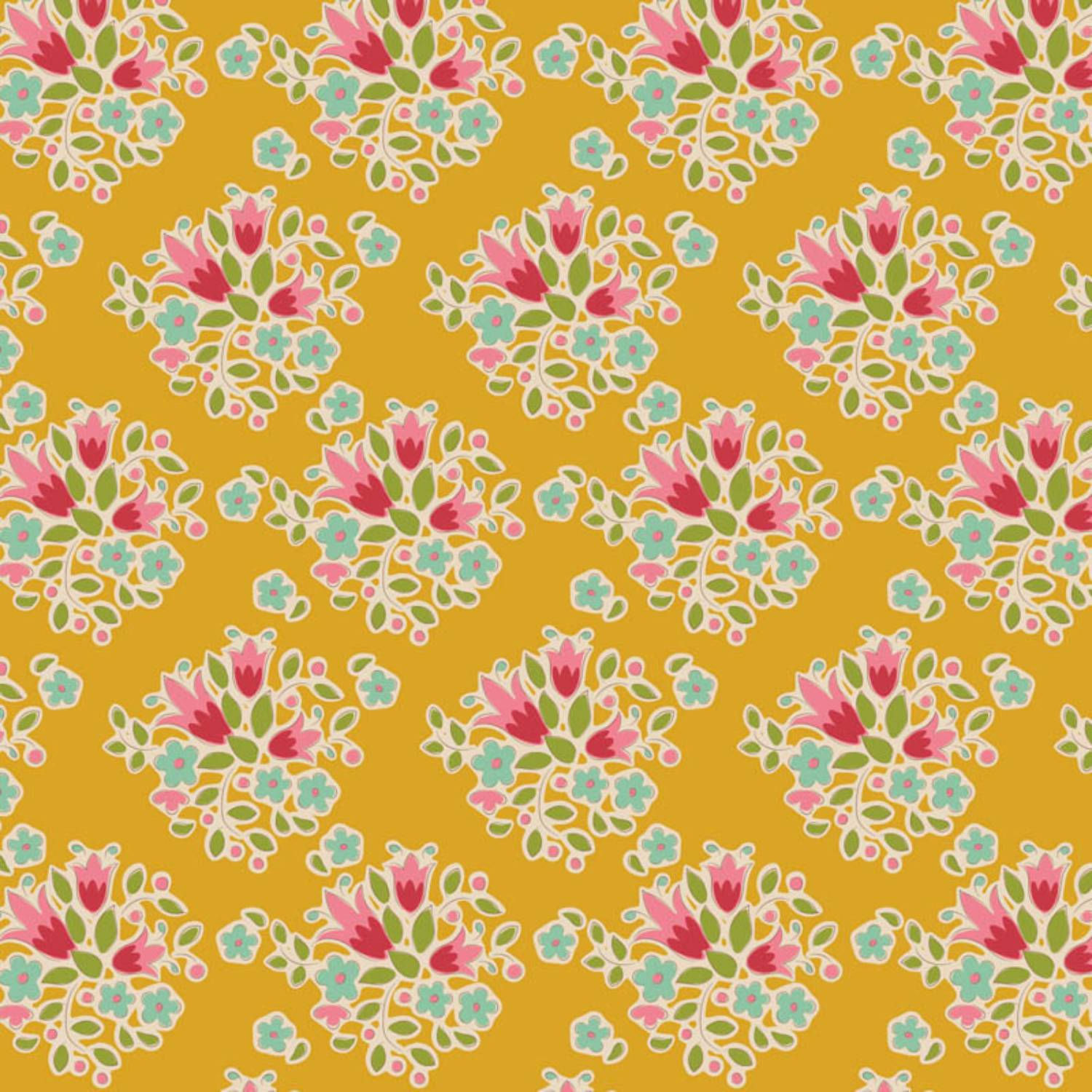 Creating Memories Lulu Yellow Fabric