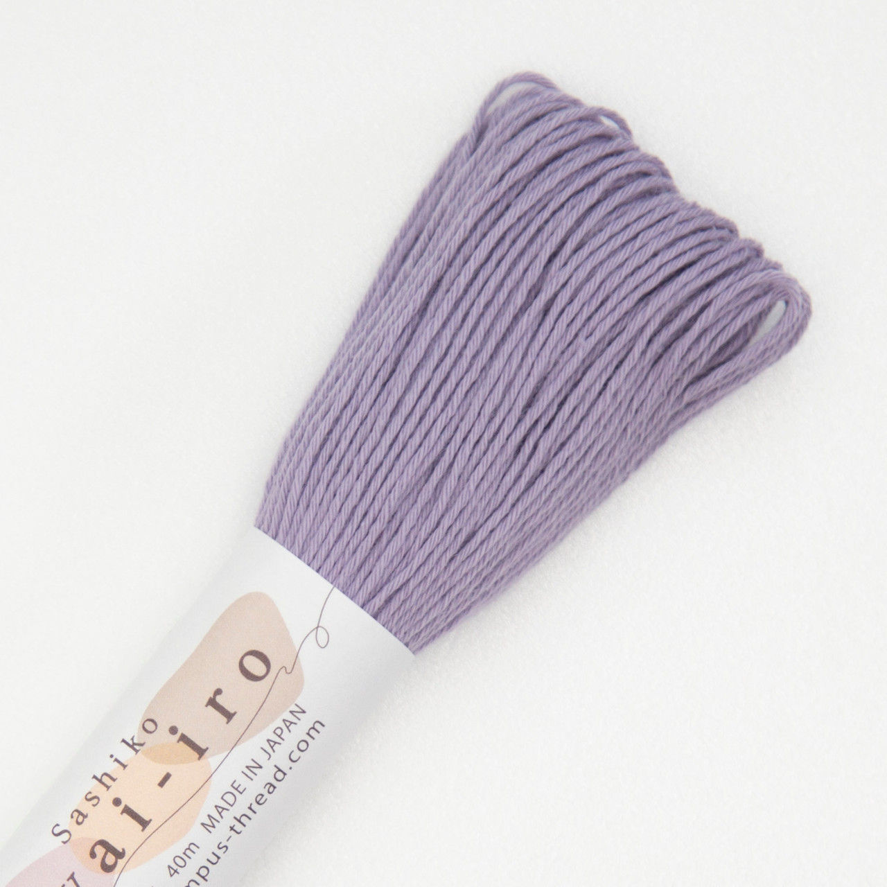 Awai-iro Sashiko Thread Mauve 40m
