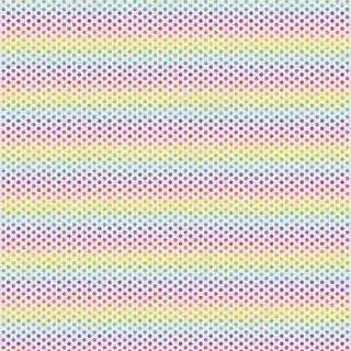 Devonstone Bias Tape 25mm 1/8 White Rainbow Dot