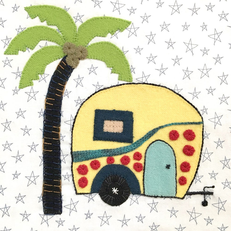 Thumbnail: Wendy Williams Yellow Caravan Pre-Cut Wool Applique Pack