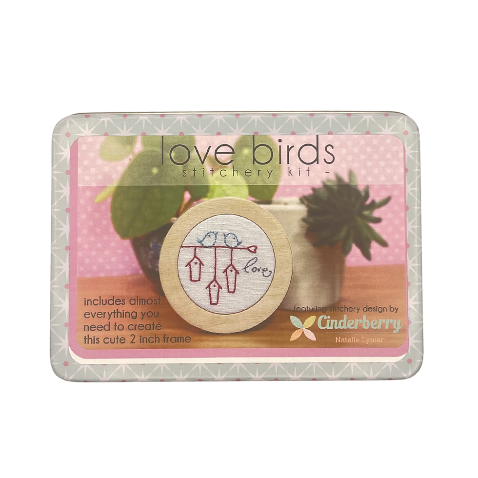 Love Birds Stitchery Kit by Cinderberry Designs front