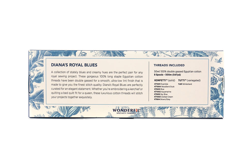 Thumbnail: Laundry Basket Thread Pack Diana's Royal Blues