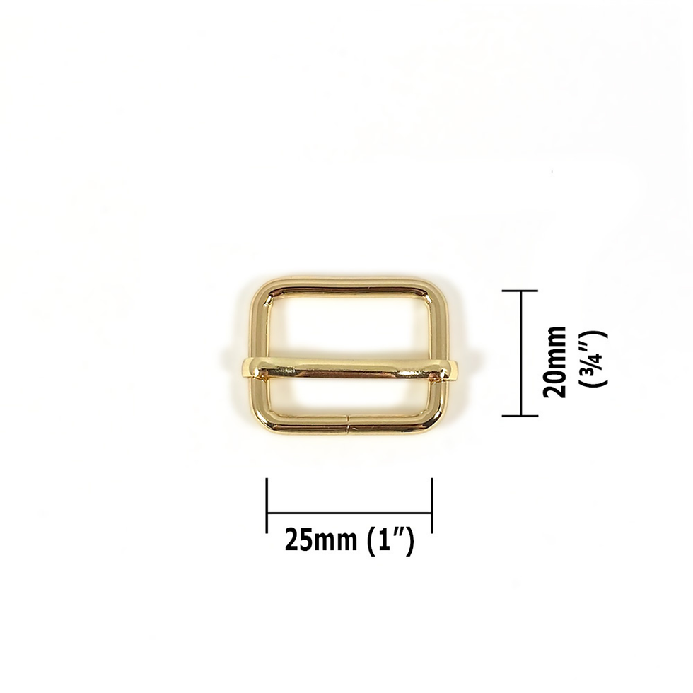 Thumbnail: Slide Adjusters 25mm (1 in) 2pk by Voodoo Bag Hardware Gold