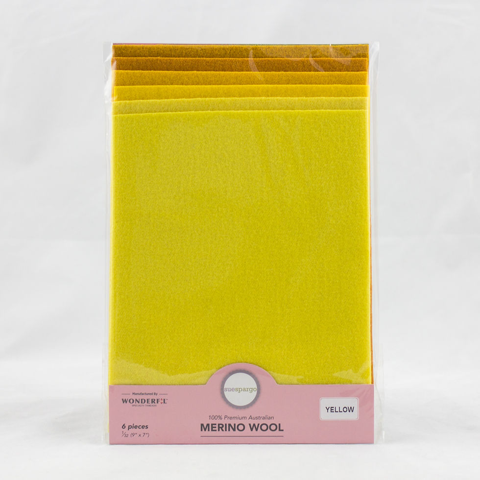 Sue Spargo Yellow Merino Wool Pack