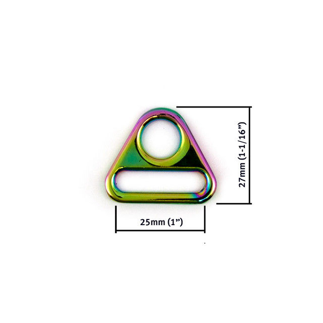Thumbnail: Triangular Ring 25mm (1") 2pk iridescent