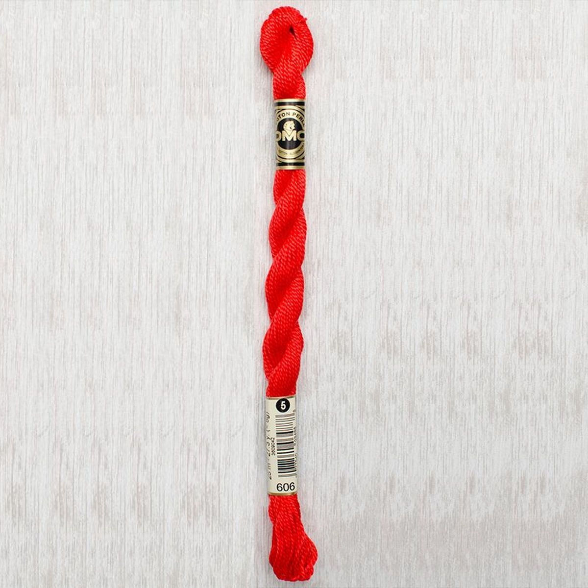 DMC Perle 5 Orange Red 606