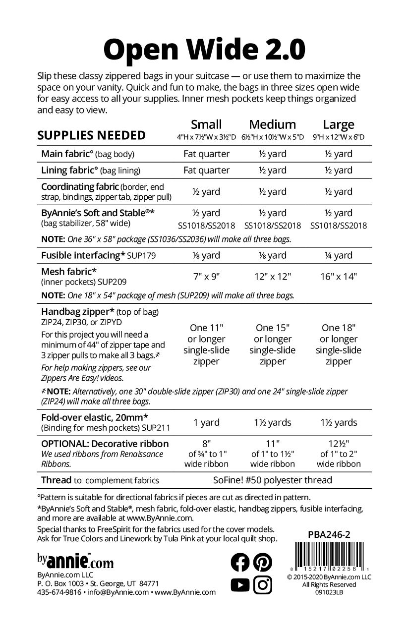 Thumbnail: Open Wide 2.0 By Annie Pattern