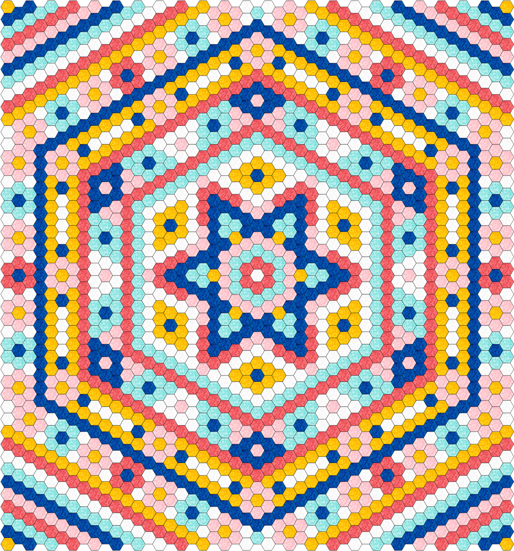 Part 12 Mystery Hexagon Quilt 2026 Digital Pattern