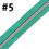 Thumbnail: #5 Turquoise Zipper Tape 3m Pack without Pulls