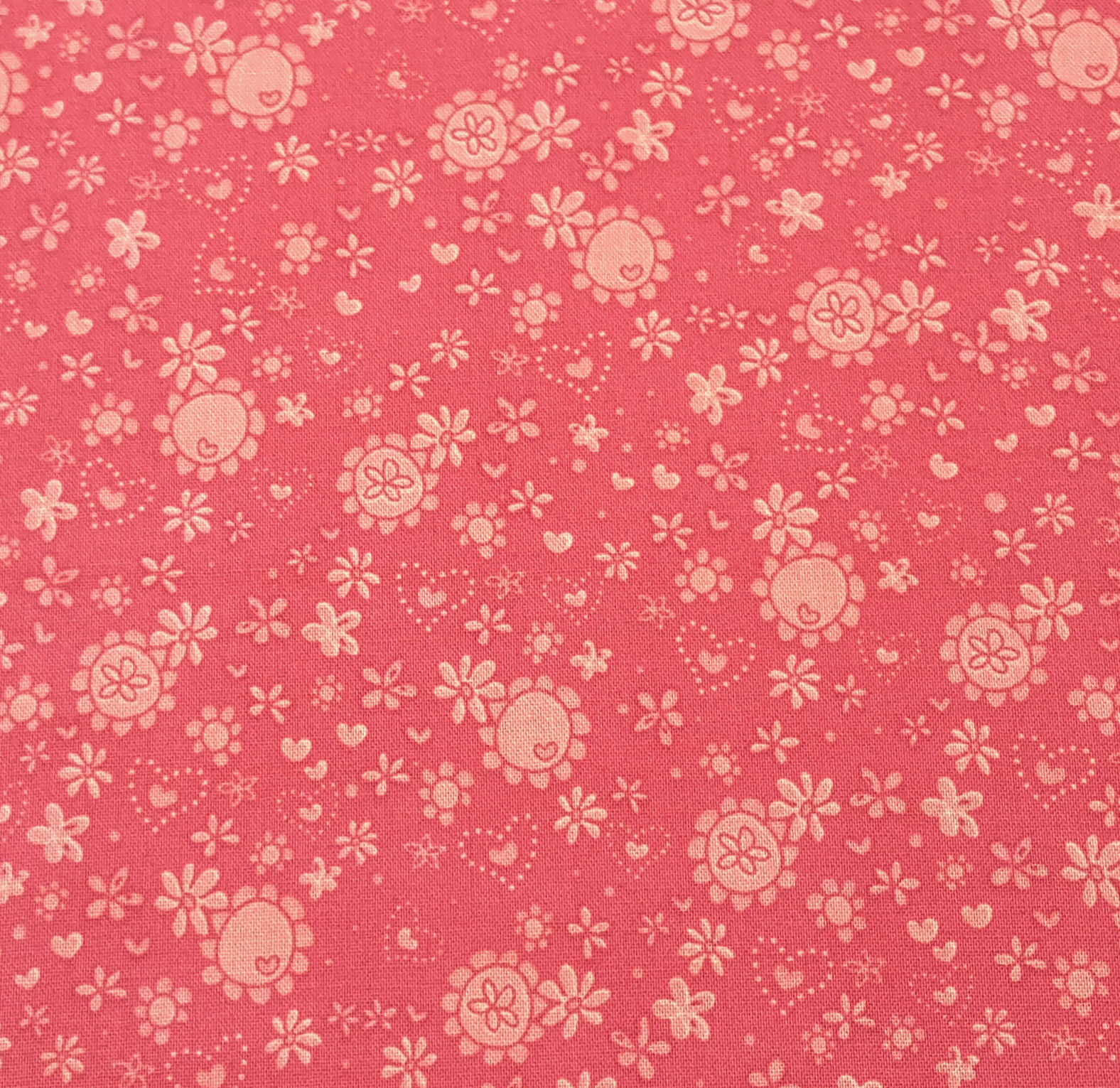 Bambini Fabrics Newborn Pale Pink Flowers on Pink 6073-102