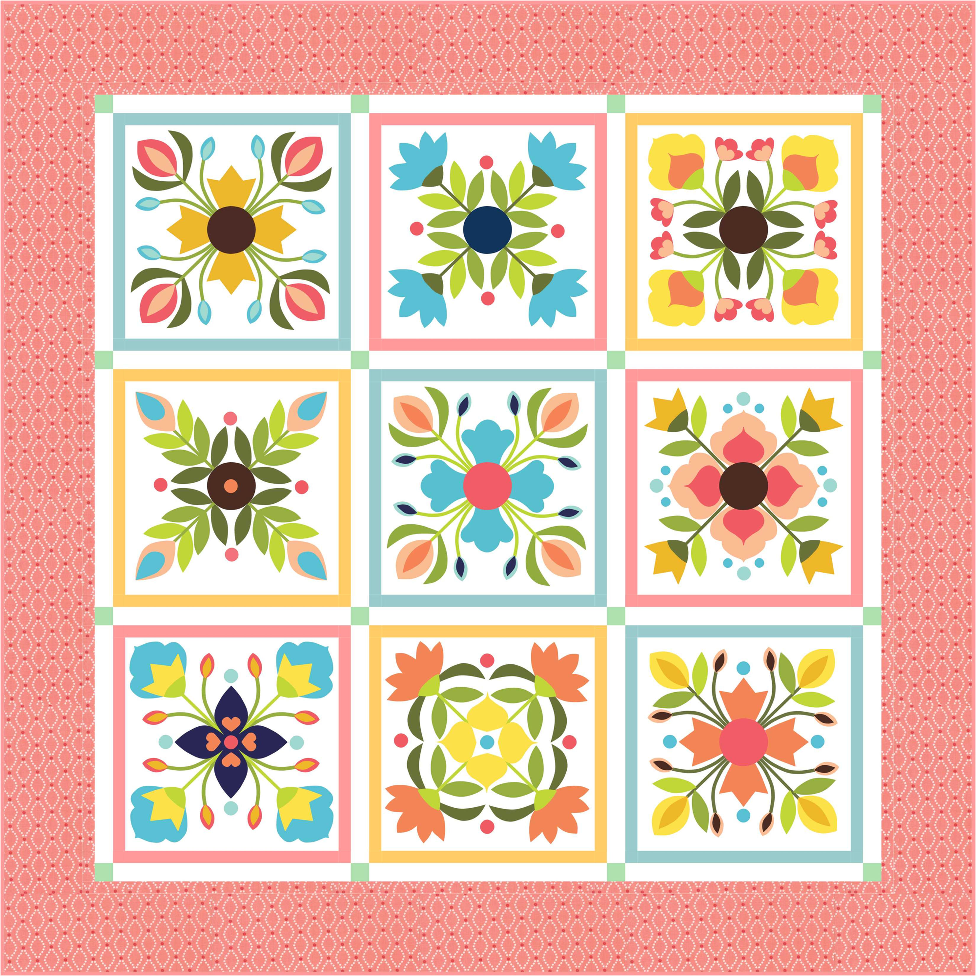 Flower Garden Quilt Pattern