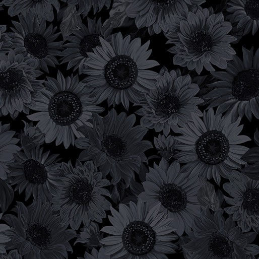 Sunflower Whispers Black Wide Back