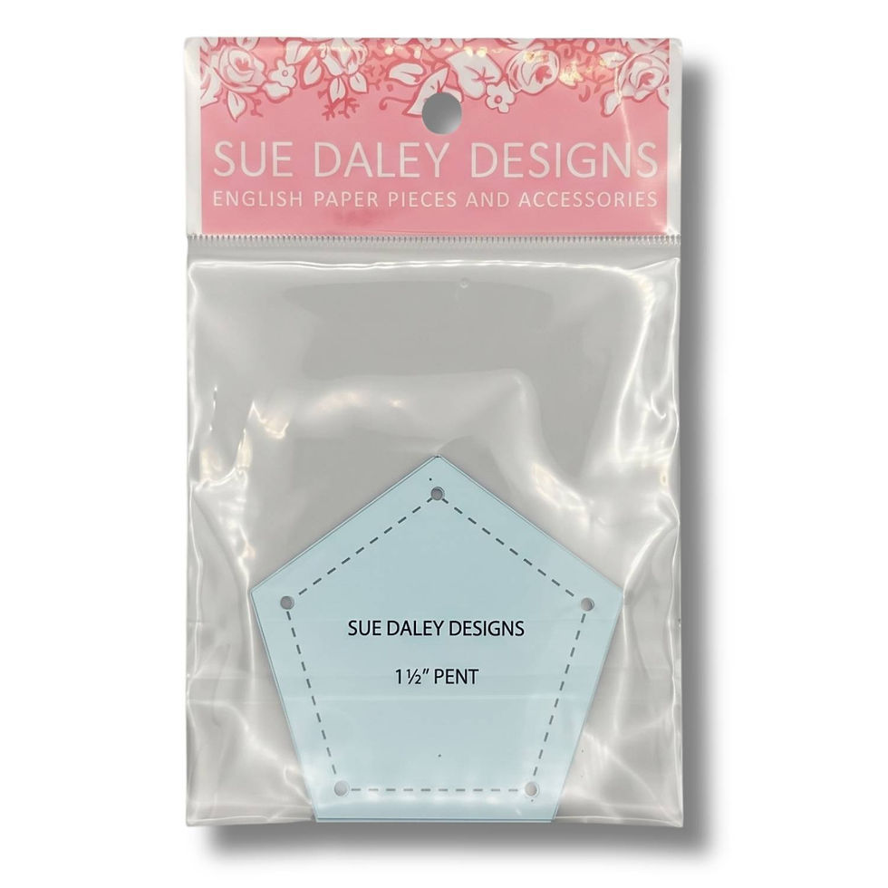 Pentagon Acrylic EPP Template 1½ Inch pack