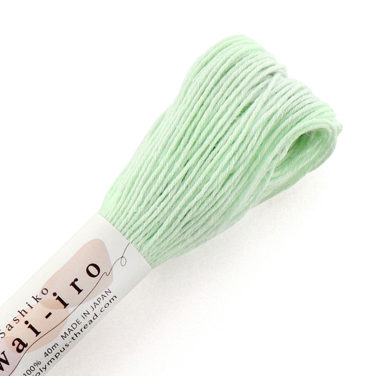 Awai-iro Sashiko Thread Mint Cream 40m