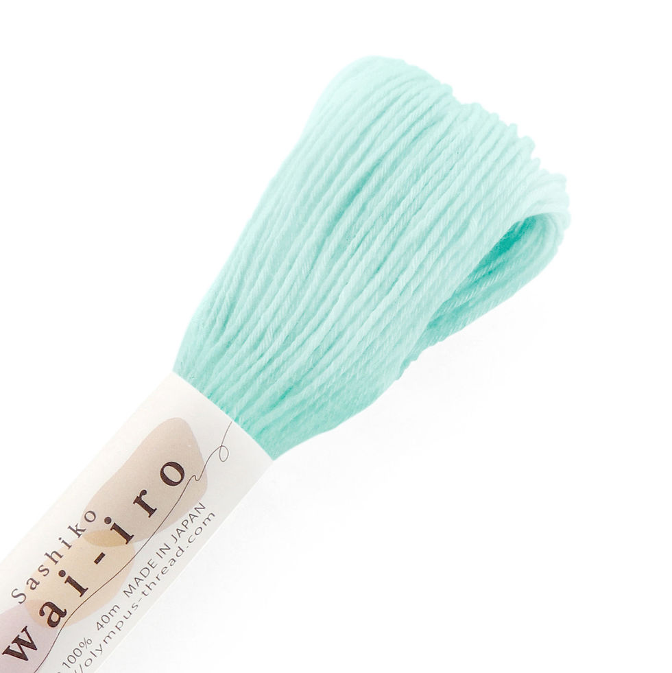 Awai-iro Sashiko Thread Aqua 40m