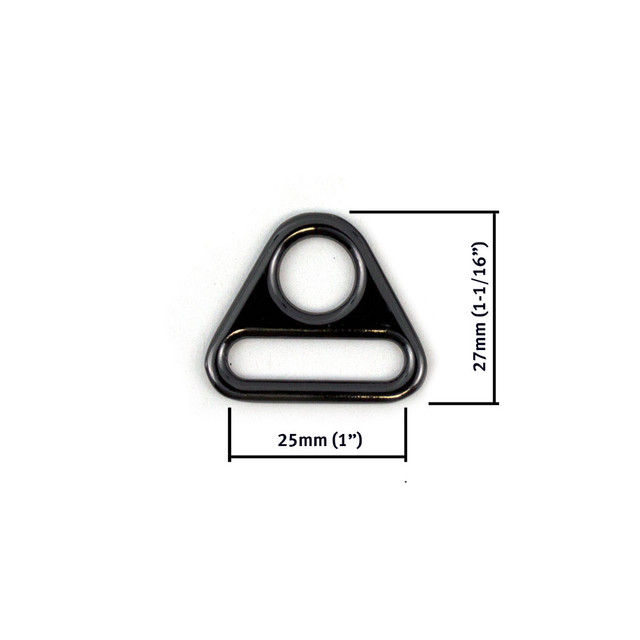 Thumbnail: Triangular Ring 25mm (1") 2pk gunmetal