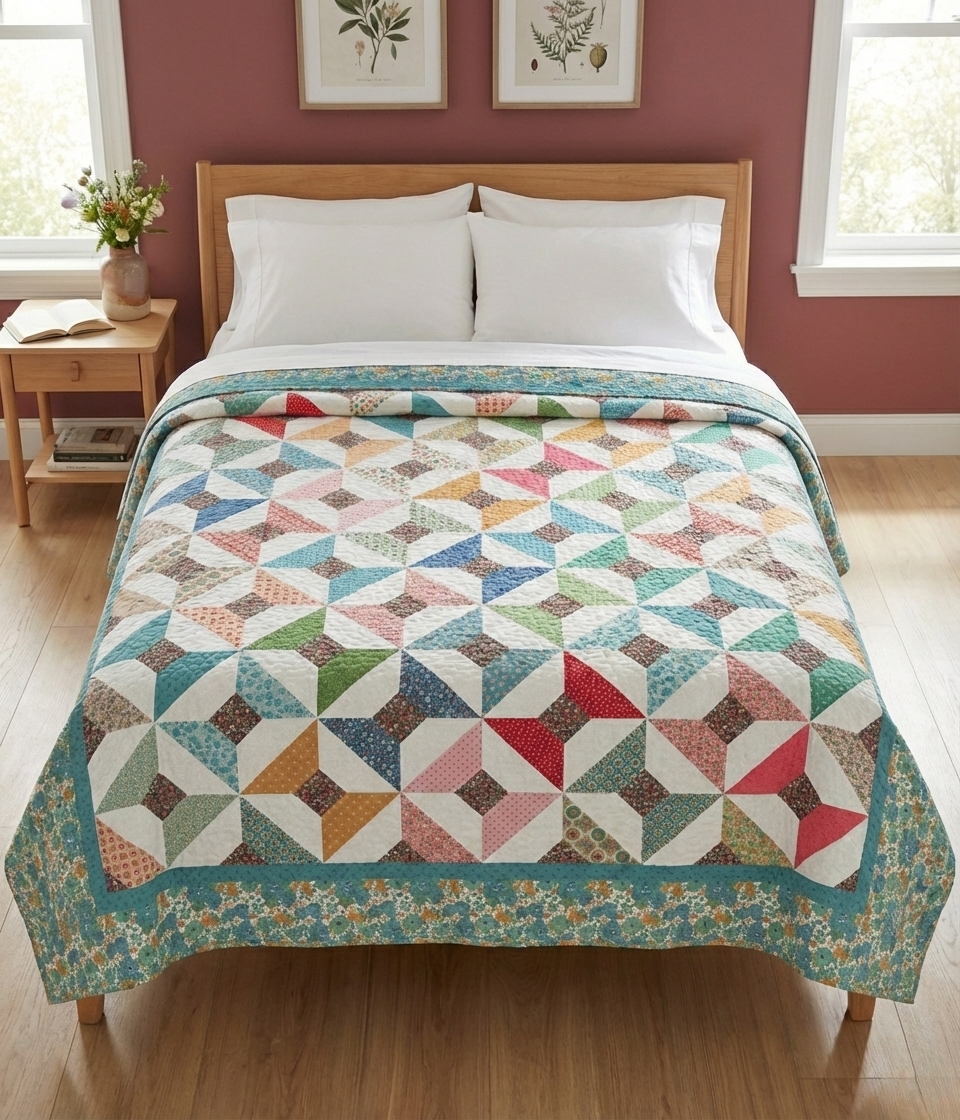 Mercantile Spools Quilt pattern instant download