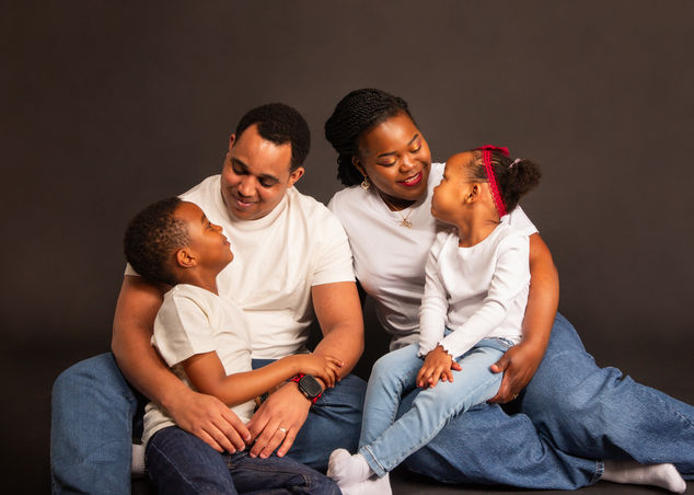 Timeless family portrait captured in a family photography Gloucester studio