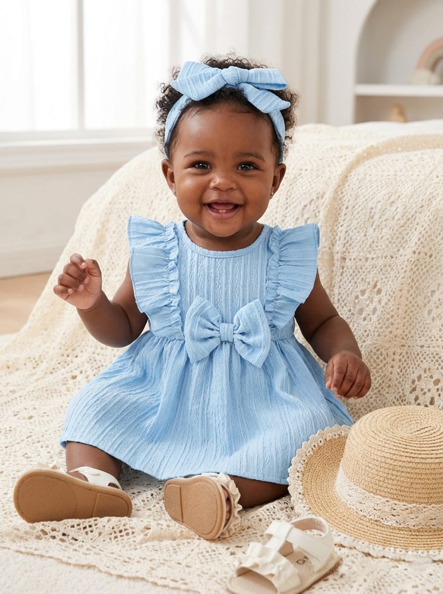 Sky Blossom Baby Dress
