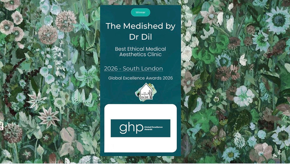 Best Medical Aesthetics Clinic in South London 2026 - The Medi-Shed by Dr Dil Wins Ethical Practice Award