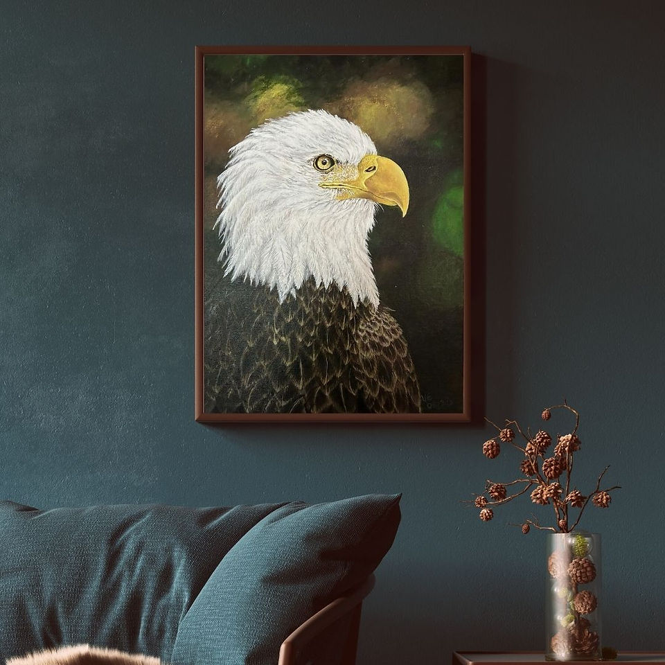 American bald eagle painting