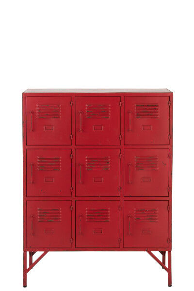 Miniature : Meuble rouge en métal