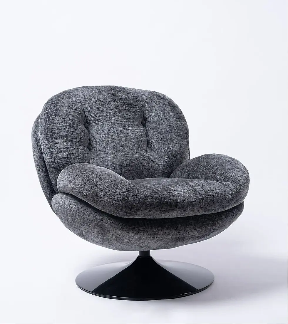 Miniature : Fauteuil pivotant pied noir