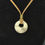 Thumbnail: Marble Colored Donut Pendant Necklace
