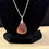 Thumbnail: Red and White Mexican Lace Agate Pendant Necklace