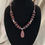 Thumbnail: Brecciated Red and Grey Jasper Necklace 20” - 12mm and 6mm polished stones with