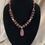 Thumbnail: Brecciated Red and Grey Jasper Necklace 20” - 12mm and 6mm polished stones with