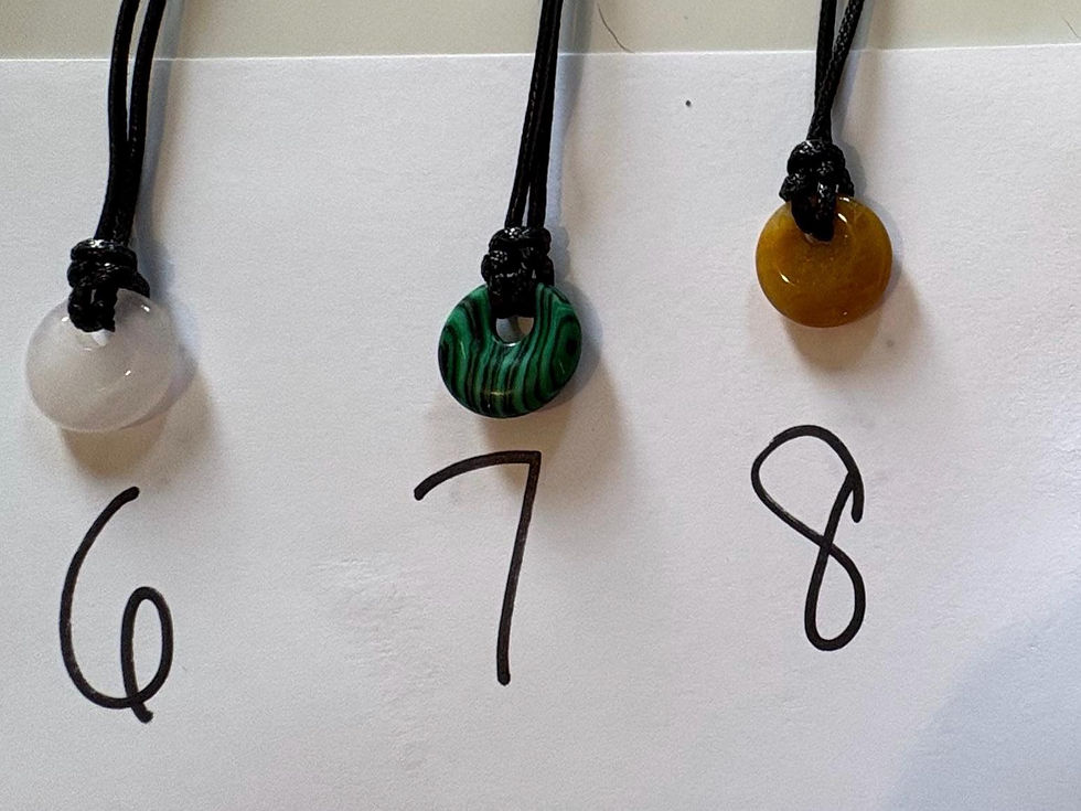Thumbnail: Mini Stone Donut Pendants