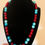 Thumbnail: Blue Howlite & Red Jasper Beaded Bracelet and Necklace Set, Calm, Healing