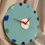 Thumbnail: Time for the Beach Wall Clock - Blue Background - Sand Dollar and Tumbled Glass