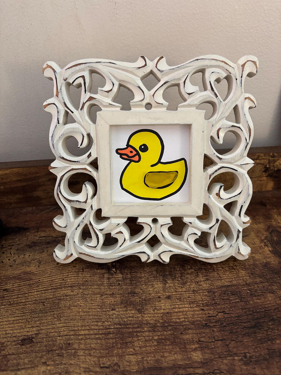 Thumbnail: Rubber Ducky You’re the 1 - Tumbled Glass, Hand Drawn Art